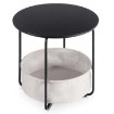 Mebel Elite Столик Varano, чорний/бежевий, ME.VARANO/CZ/BZ/L - Home Club, зображення 3