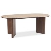 Mebel Elite Стол Darius, овальный, 200 см, травертин/орех, ME.DARIUS/TRAW/O/CER/S - Home Club