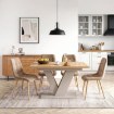 Mebel Elite Стол Clark, раскладной, 120–160 см, дуб «Artisan»/«Кашмир», PM.DUBAJ/A/KASZ/S - Home Club, изображение 2