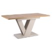 Mebel Elite Стол Clark, раскладной, 120–160 см, дуб «Artisan»/«Кашмир», PM.DUBAJ/A/KASZ/S - Home Club, изображение 5