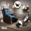 Mebel Elite Массажное кресло Box темно-коричневого цвета из экокожи, ME.BOX/BR/E/FW - Home Club, изображение 2