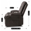 Mebel Elite Массажное кресло Box темно-коричневого цвета из экокожи, ME.BOX/BR/E/FW - Home Club, изображение 16