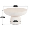 Mebel Elite Столик Plot 65 см, кремовий/бежевий, сучасний, ME.PLOT/KR-BZ/MGO/L - Home Club, зображення 7