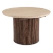 Mebel Elite Стол Aurelio, раскладной, 120–160 см, травертин/орех, ME.AURELIO/TRAW/O/S - Home Club