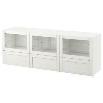 ИКЕА Тумба под телевизор с дверцами и ящиками BESTÅ БЕСТО, 891.942.88 - Home Club