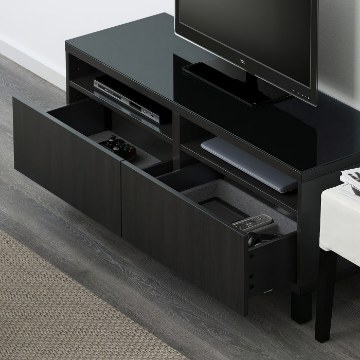 ІКЕА Тумба під телевізор з шухлядами BESTÅ БЕСТО, 591.961.18 - Home Club