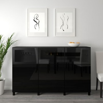 ІКЕА Комбінація з дверима BESTÅ БЕСТО, 592.083.43 - Home Club