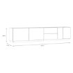 Forte Тв-тумба з висувними ящиками, 240 см, Lewisville, Secret Grey/Дуб Валенсія, LWST141-M829 - Home Club, зображення 6