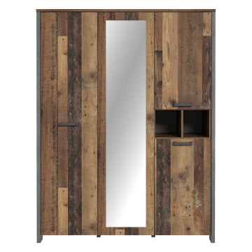 Forte Шафа з дзеркалом 160 см Clif Old – Wood Vintage/Бетон, CLFS831S-C546 - Home Club