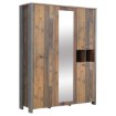 Forte Шафа з дзеркалом 160 см Clif Old – Wood Vintage/Бетон, CLFS831S-C546 - Home Club, зображення 3