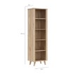 Forte Узкий стеллаж шириной 60 см Vankka «Дубовая доска», VNKR711-L25 - Home Club, изображение 8