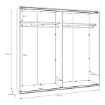 Forte Шафа 220 см Sophistispace Білий / Білий глянцевий, SSQS92413-C04 - Home Club, зображення 8