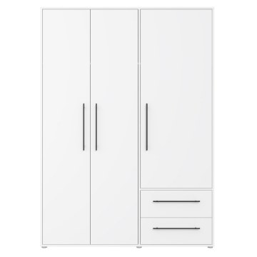 Forte Шкаф 150 см с ящиками, белый, MKSS833-120 - Home Club