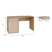 Forte Письмовий стіл 130x60 см із шухлядою та шафкою Arank, AXKB221L-M802 - Home Club, зображення 7