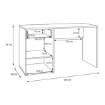 Forte Письмовий стіл 130x60 см із шухлядою та шафкою Arank, AXKB221L-M802 - Home Club, зображення 8