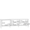 Forte Тумба під телевізор 180 см Jytana, дуб Mauvella/чорний, JTNT133L-M635 - Home Club, зображення 10