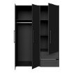 Forte Шафа 145 см Jupiter, чорна, MKSS833-Z13 - Home Club, зображення 4