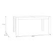 Forte Розкладний стіл 160x90 см Breathtaker, пісочний, FLOT16-U60 - Home Club, зображення 6