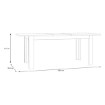 Forte Розкладний стіл 160x90 см Breathtaker, пісочний, FLOT16-U60 - Home Club, зображення 7