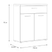 Forte Скандинавский комод 80 см Winnie, WNK431-C804 - Home Club, изображение 7