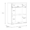 Forte Скандинавский комод 80 см Winnie, WNK431-C804 - Home Club, изображение 8
