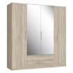 Forte Шафа з дзеркалом і шухлядами 200 см Cadixo Дуб Сонома, CDXS84S-D30 - Home Club, зображення 4