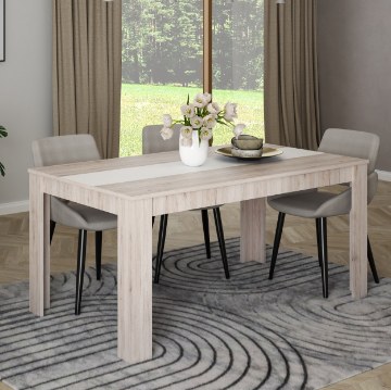 Forte Стол 160 см Tables, белый матовый/песочный дуб, EST40-C467 - Home Club