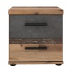 Forte Приліжкова тумба 40 см з шухлядами Winnie Old – Wood Vintage/Бетон, WNK08-C754 - Home Club, зображення 2