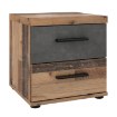 Forte Приліжкова тумба 40 см з шухлядами Winnie Old – Wood Vintage/Бетон, WNK08-C754 - Home Club, зображення 4