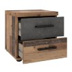 Forte Приліжкова тумба 40 см з шухлядами Winnie Old – Wood Vintage/Бетон, WNK08-C754 - Home Club, зображення 5
