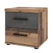 Forte Приліжкова тумба 40 см з шухлядами Winnie Old – Wood Vintage/Бетон, WNK08-C754 - Home Club, зображення 6