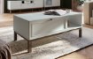 Forte Кавовий столик із шухлядою та ліпниною 110x60 см Penkridge Secret Grey/Шляхетний дуб, CFTT5175L-M848 - Home Club