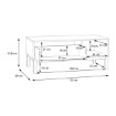 Forte Кавовий столик із шухлядою та ліпниною 110x60 см Penkridge Secret Grey/Шляхетний дуб, CFTT5175L-M848 - Home Club, зображення 6