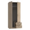 Forte Шкаф шириной 80 см с ящиками Niko, дуб «Сонома», NIKS81-D30F - Home Club, изображение 5
