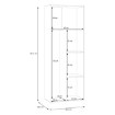 Forte Шафа 70 см Net306 Чорна, MS264-Z13 - Home Club, зображення 7