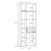 Forte Стелаж 75 см Arank, дуб «Маувелла»/чорний, AXKR821L-M635 - Home Club, зображення 11