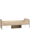 Forte Подростковая кровать с ящиками 90x200 см Winnie, дуб «Сонома»/белый, WNL09-Q36 - Home Club, изображение 2