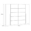 Forte Шкаф с зеркалом 270 см Narago, белый, RXGS82511-120 - Home Club, изображение 6