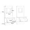 Forte Шафки 55 см Jakobina «Дуб Клепковий»/«Чорний дуб», JKBK011STB-C795 - Home Club, зображення 7