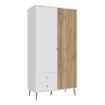 Forte Шафа 105 см Harllson Білий/Дуб Mauvella, HLTS721LEC-M793 - Home Club, зображення 4