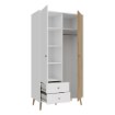Forte Шафа 105 см Harllson Білий/Дуб Mauvella, HLTS721LEC-M793 - Home Club, зображення 5