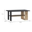 Forte Столик 110 см Coffee Tables Дуб Artisan/Чорний, CFTT5210-M922 - Home Club, зображення 5
