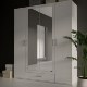 Forte Шафа з дзеркалом 180 см із шухлядою Econobox 2, біла, ECBS944-120 - Home Club