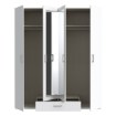 Forte Шафа з дзеркалом 180 см із шухлядою Econobox 2, біла, ECBS944-120 - Home Club, зображення 3