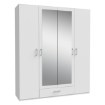 Forte Шафа з дзеркалом 180 см із шухлядою Econobox 2, біла, ECBS944-120 - Home Club, зображення 4