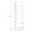 Forte Витрина 75 см Archbox «Дуб Artisan», T2KV922-D78 - Home Club, изображение 9