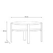 Forte Круглий журнальний столик 75x75 см Tobago, чорний, CFTT5024-Z13M - Home Club, зображення 3