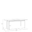 Forte Стіл 160 см Eufemius, дуб Мазурський, TBLT7129-D131 - Home Club, зображення 7