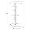 Forte Шкаф для одежды, LSQS811M-U60 - Home Club, изображение 9