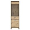 Forte Узкая витрина шириной 65 см Trondheim, дуб Artisan/черный дуб, TDHV712-C773 - Home Club, изображение 4